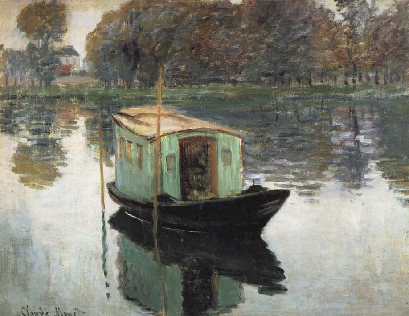 Claude Monet The Studio Boat oil painting image